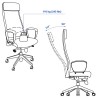 Ikea Markus Medium Back Office Chair Dark Grey 50261151