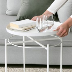 Ikea Gladom End Table White 50337820