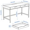 Ikea Alex Desk With 2 Drawers White 60483439