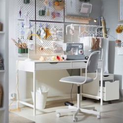 Ikea Alex Desk With 2 Drawers White 60483439