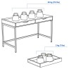 Ikea Alex Desk With 2 Drawers White 60483439