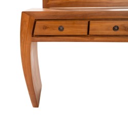 Collection Tamarin Shanghai Dressing Table With Mirror Natural Teak