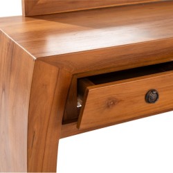 Collection Tamarin Shanghai Dressing Table With Mirror Natural Teak