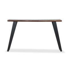 Cavendish Palermo Console Table Walnut Top & Matt Black Legs