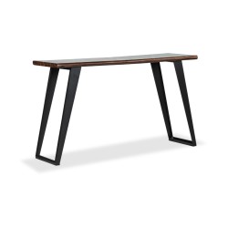 Cavendish Palermo Console Table Walnut Top & Matt Black Legs