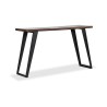 Cavendish Palermo Console Table Walnut Top & Matt Black Legs