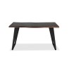 Cavendish Palermo Console Table Walnut Top & Matt Black Legs