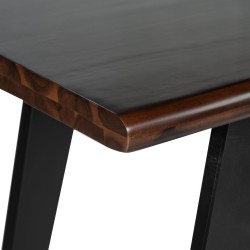 Cavendish Palermo Console Table Walnut Top & Matt Black Legs