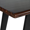 Cavendish Palermo Console Table Walnut Top & Matt Black Legs