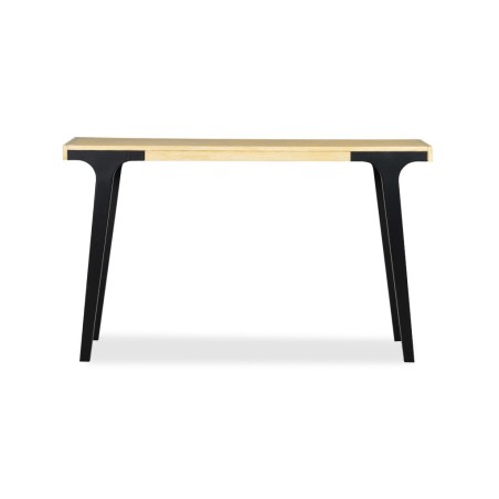 Cavendish Lucia Console Table Finch Top Acacia Wood Matt Black legs