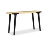 Cavendish Lucia Console Table Finch Top Acacia Wood Matt Black legs
