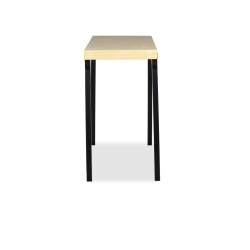 Cavendish Lucia Console Table Finch Top Acacia Wood Matt Black legs