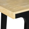 Cavendish Lucia Console Table Finch Top Acacia Wood Matt Black legs