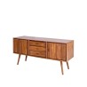 Collection Tamarin Canberra Low TV Stand Natural Teak Oil Finish 150x45x70