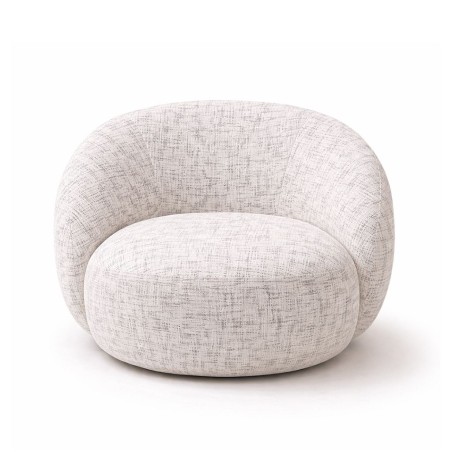 Bella Casa Kipton Swivel Hug Chair Fabric Cream