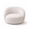 Bella Casa Kipton Swivel Hug Chair Fabric Cream
