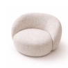 Bella Casa Kipton Swivel Hug Chair Fabric Cream