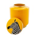 Kare Deco Jar Zebra Yellow 25 cm Ref 61285