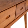 Collection Tamarin Dublin Console Table Natural Teak Oil Finish 100x45x75