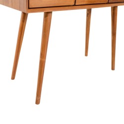 Collection Tamarin Dublin Console Table Natural Teak Oil Finish 100x45x75