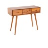 Collection Tamarin Dublin Console Table Natural Teak Oil Finish 100x45x75