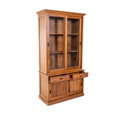 Collection Tamarin Jakarta Bookcase Cabinet Natural Teak Oil Finish