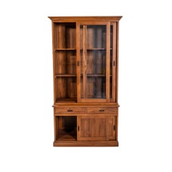 Collection Tamarin Jakarta Bookcase Cabinet Natural Teak Oil Finish