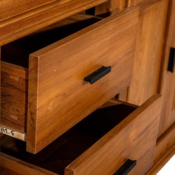 Collection Tamarin Beijing Sideboard Natural Teak Oil Finish 240x48x90