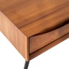 Collection Tamarin Tuban Night Table with Metal Legs Teak