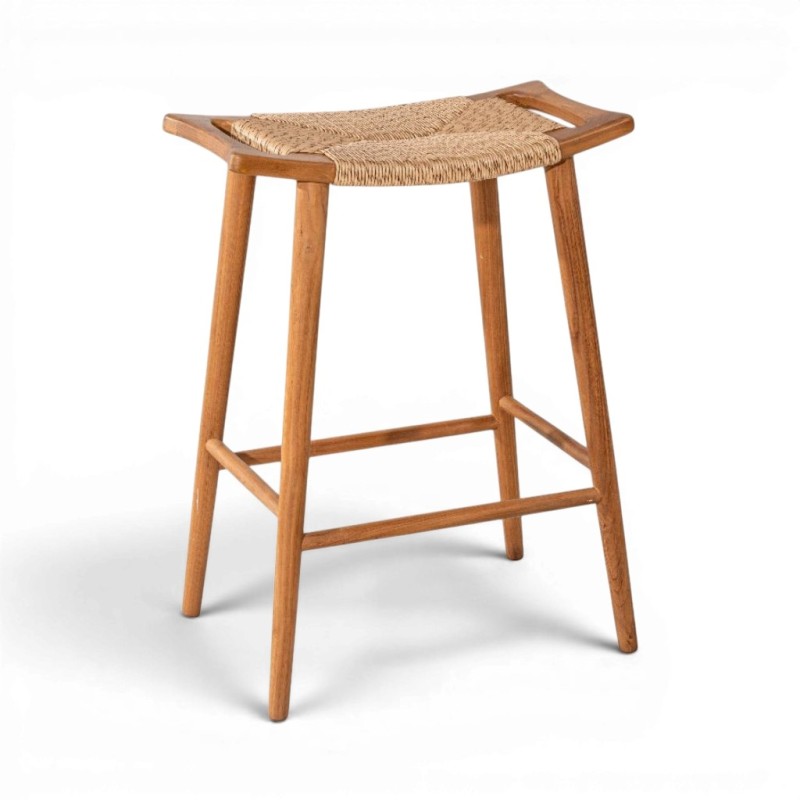 Collection Tamarin Handle Bar Stool Teak