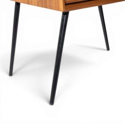 Collection Tamarin Tuban Night Table with Metal Legs Teak