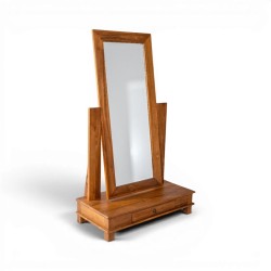 Collection Tamarin Brisbane Standing Mirror Natural Teak Oil Finish