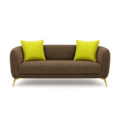 Bella Casa Lanzer Sofa 3+2 Brown Col Fabric
