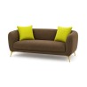 Bella Casa Lanzer Sofa 3+2 Brown Col Fabric