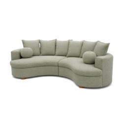 Bella Casa Bowen LHF Corner Fabric Green