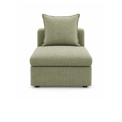 Bella Casa Bowen Armless Fabric Green
