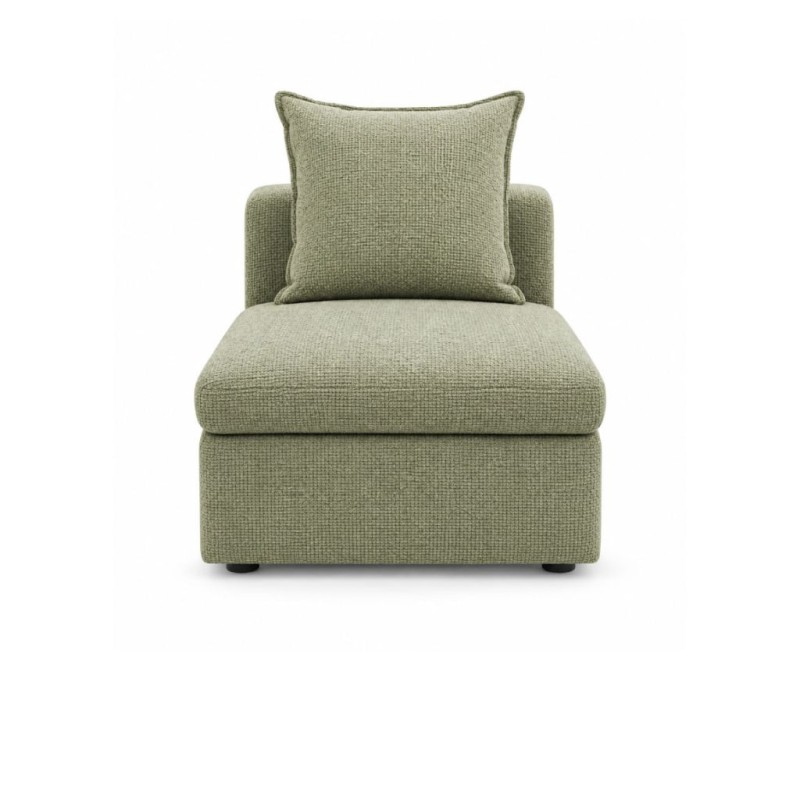 Bella Casa Bowen Armless Fabric Green