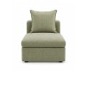 Bella Casa Bowen Armless Fabric Green