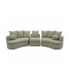 Bella Casa Bowen Armless Fabric Green