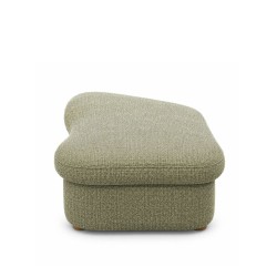 Bella Casa Bowen Ottoman LHF Fabric Green