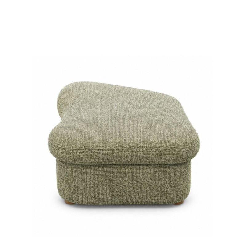 Bella Casa Bowen Ottoman LHF Fabric Green