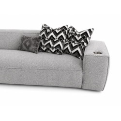 Bella Casa Taya Modular RHF Corner Fabric Grey