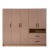 Bella Casa Salvadora Wardrobe MDF Relic Oak and Smokey