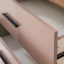 Bella Casa Salvadora Wardrobe MDF Relic Oak and Smokey