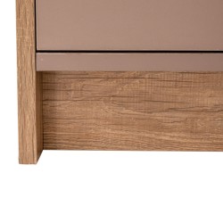 Bella Casa Salvadora Wardrobe MDF Relic Oak and Smokey