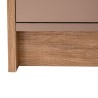 Bella Casa Salvadora Wardrobe MDF Relic Oak and Smokey