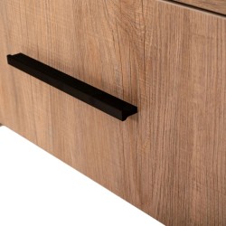 Bella Casa Salvadora Bed 180x200 cm MDF Relic Oak And Smokey