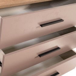 Bella Casa Salvadora Dressing MDF Relic Oak and Smokey