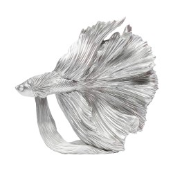 Kare Deco Figurine Betta Fish Silver Small Ref 68024