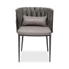 Kare Cheerio Chair with armrest Grey with cushion Ref 83078